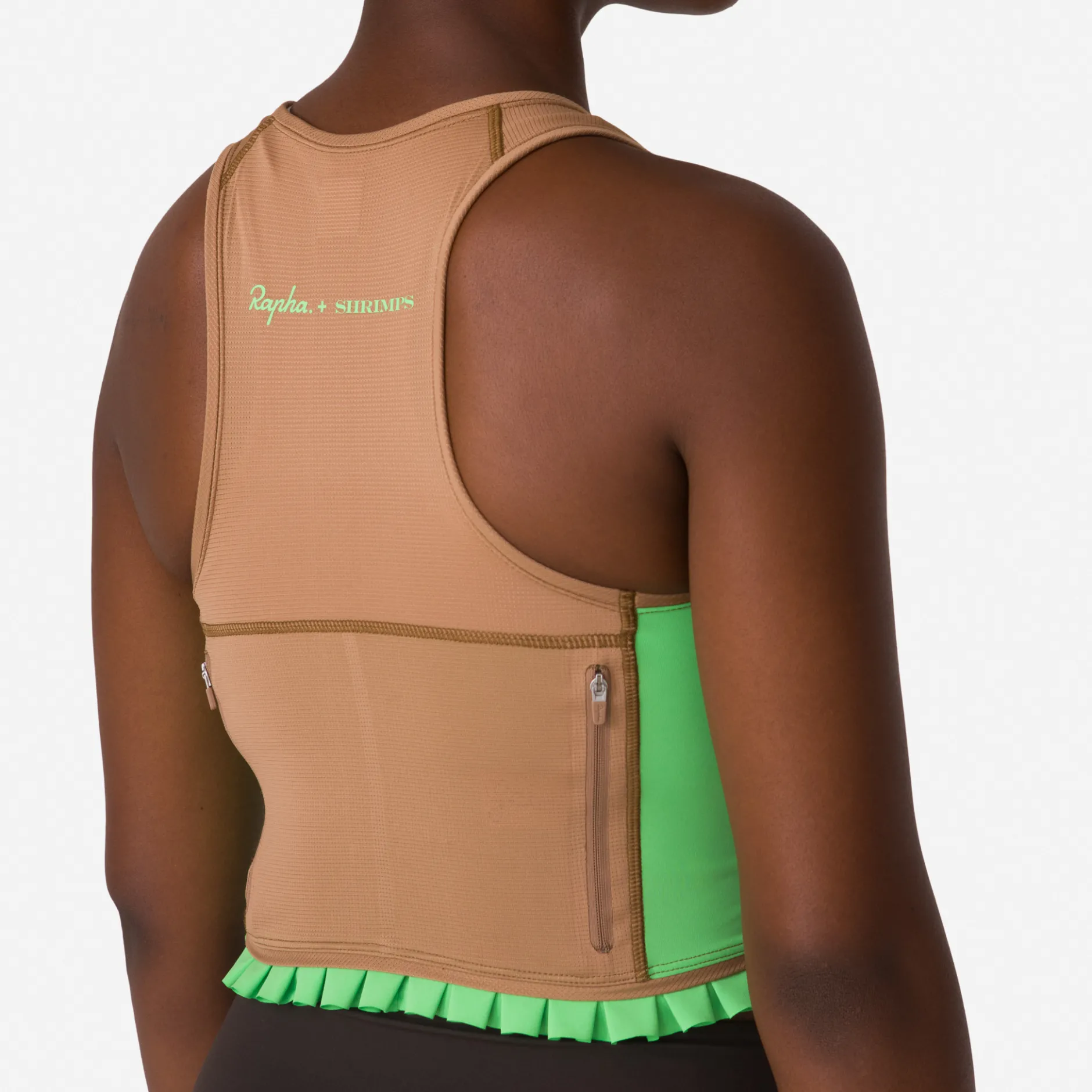 + Shrimps Cropped Zip Tank>Rapha Online