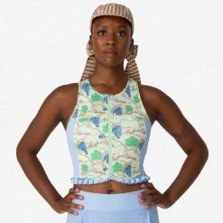 + Shrimps Cropped Zip Tank><noscript><img width=