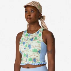 + Shrimps Cropped Zip Tank><noscript><img width=