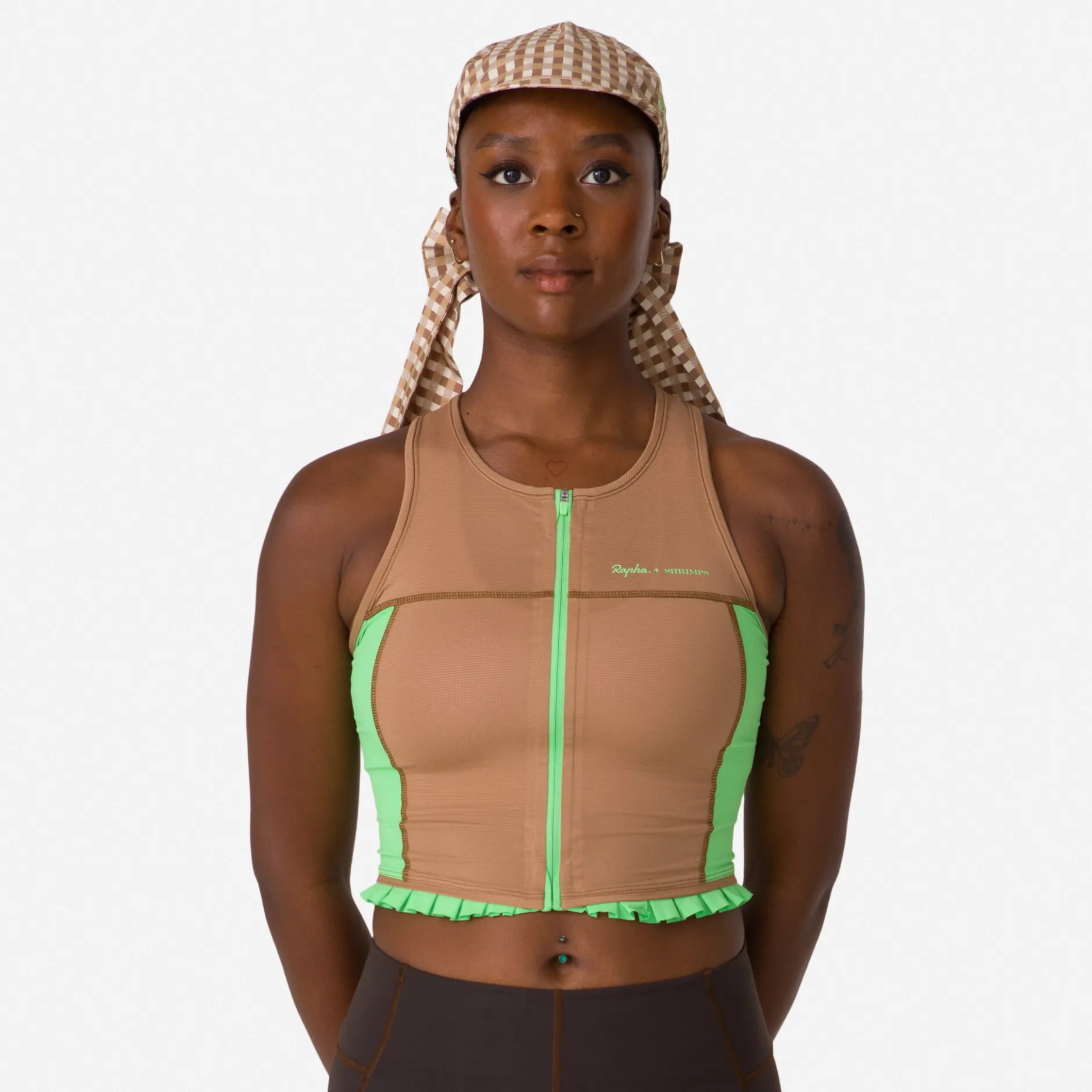 + Shrimps Cropped Zip Tank>Rapha Online