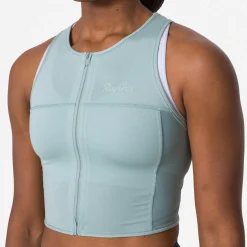 Women's Cropped Zip Tank><noscript><img width=