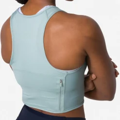 Women's Cropped Zip Tank><noscript><img width=
